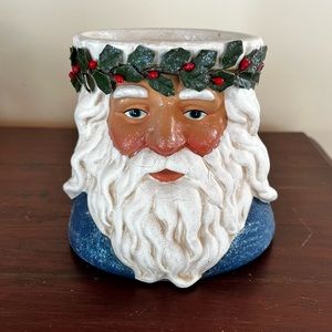 Dept 56 Old World Santa Pillar Candleholder